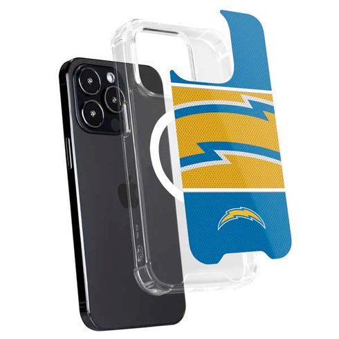 NFL Los Angeles Chargers Zone Block iPhone 15 Pro MagSafe Case